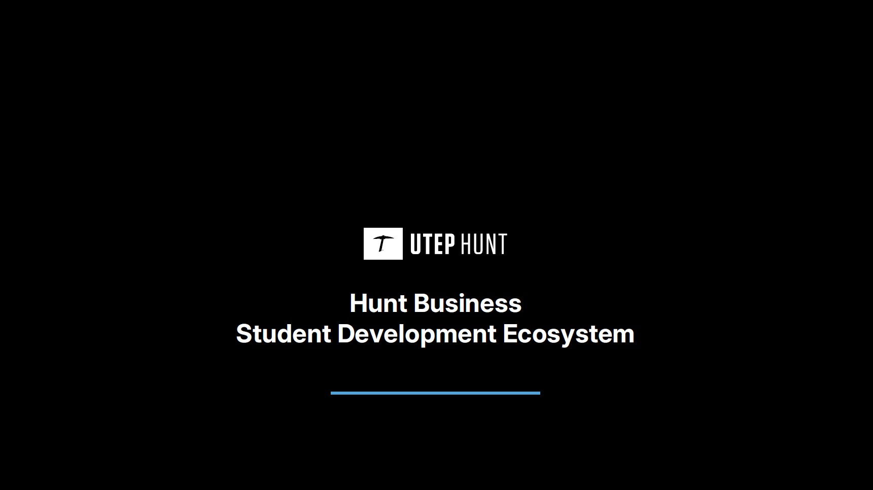 Hunt Business Student Development Ecosystem